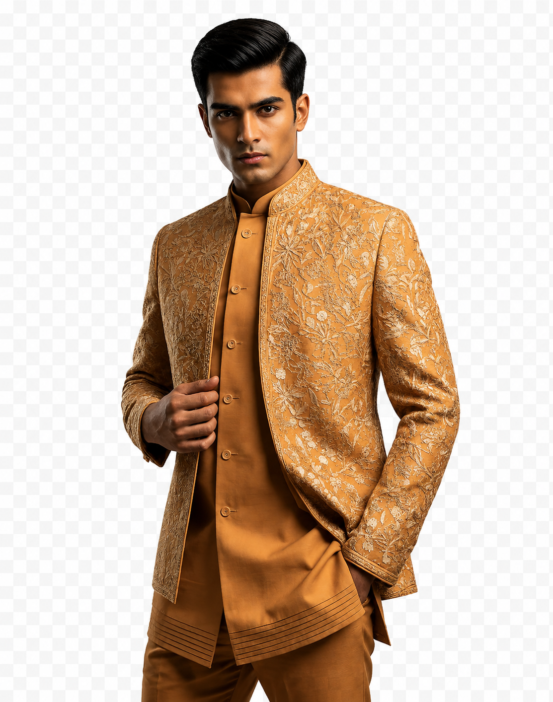 black sherwani