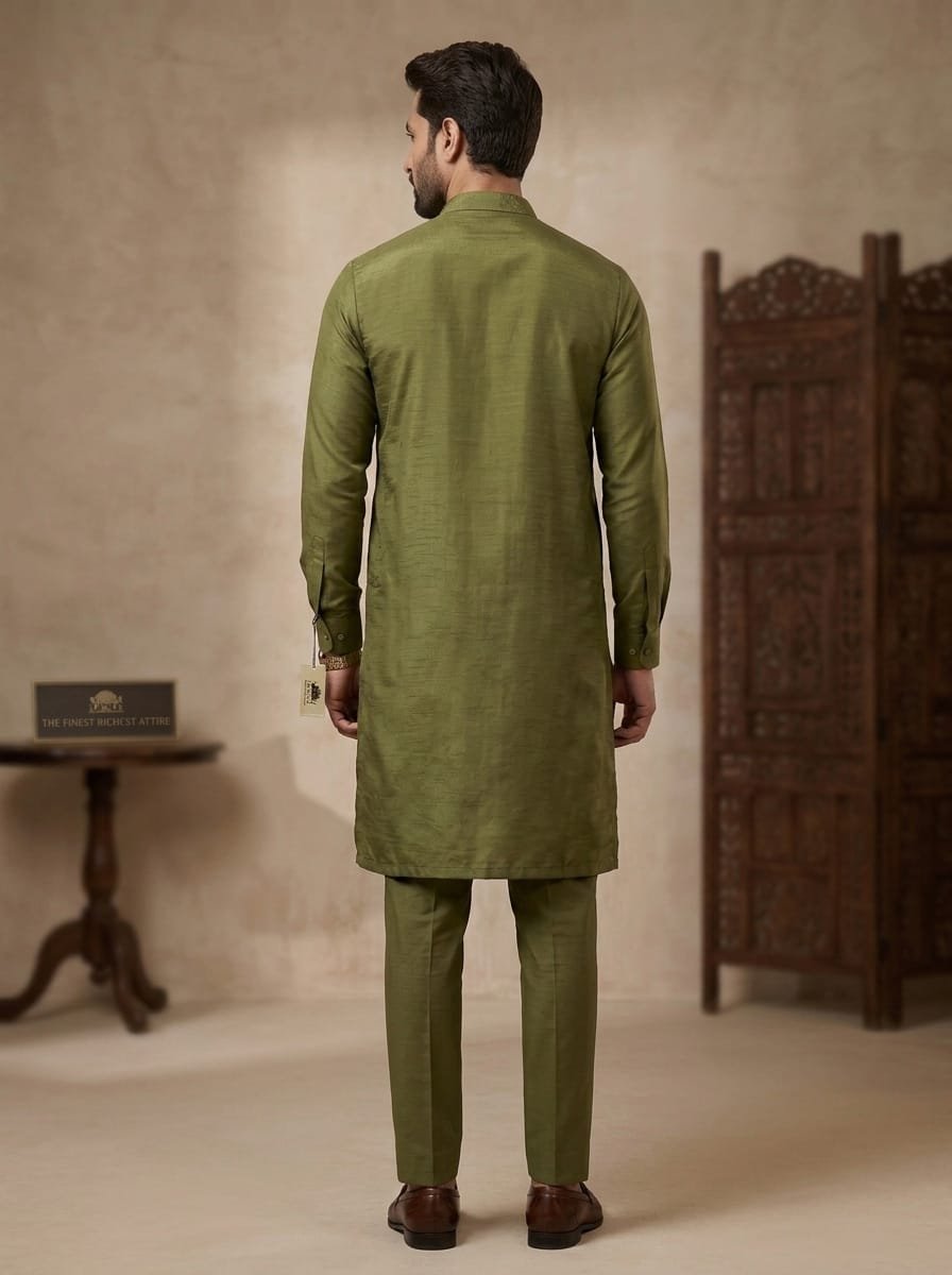 Parrot Embroidered Kurta Trouser