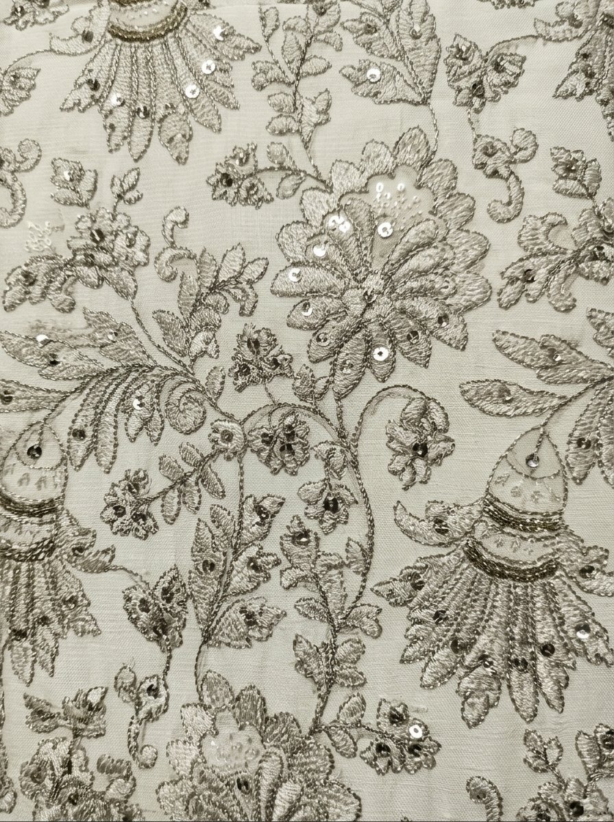 Golden Cream Embroidered Waistcoat