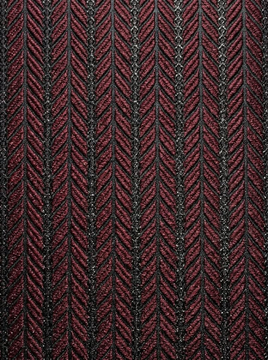 Mahroon Sequence Jamawar  Sherwani
