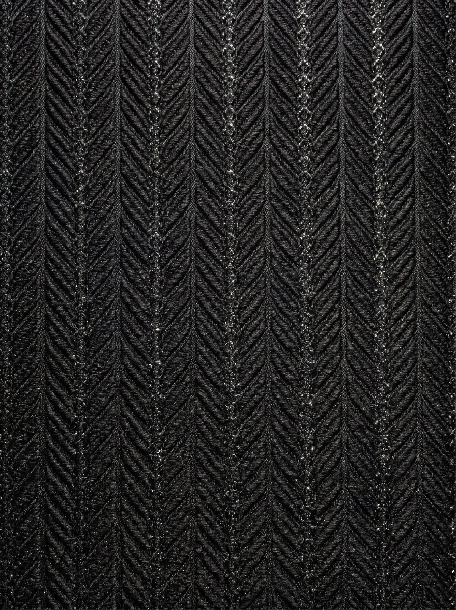 Black Sequence Jamawar Sherwani