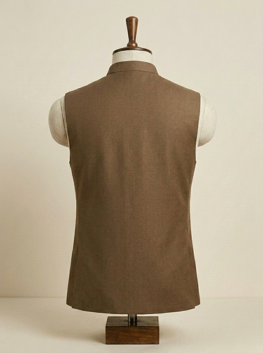 Camel Brown Waistcoat
